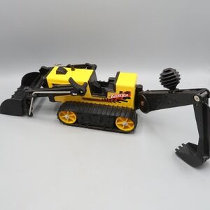 Vintage Tonka T-6 Excavator/Loader Backhoe 26"  USA Construction track toy